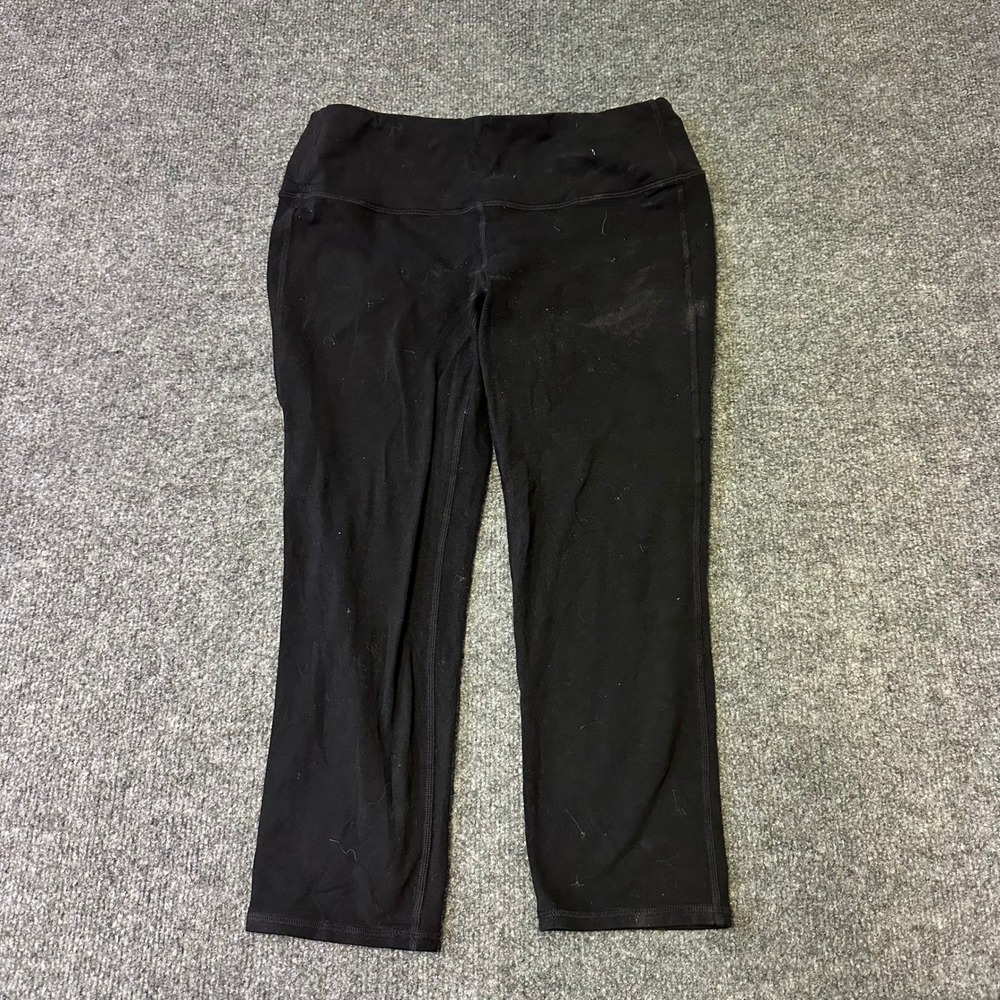 Athleta Leggings Womens Size M Black Cropped Stretch Activewear Yoga Pants